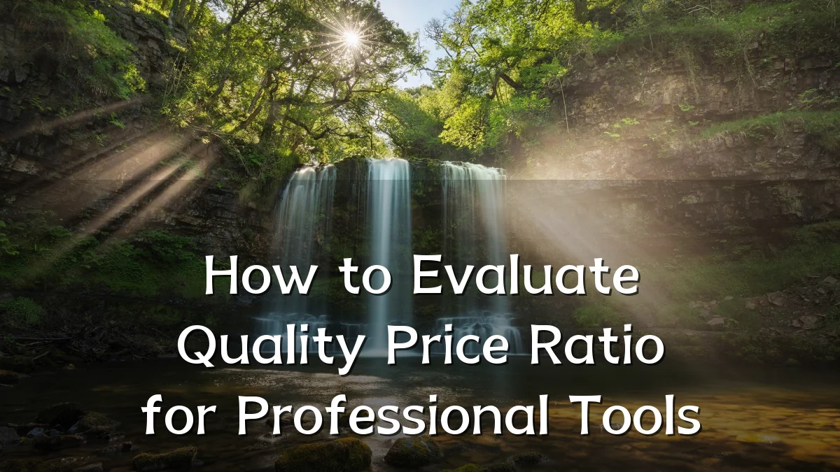 How to Evaluate Quality Price Ratio for Professional Tools