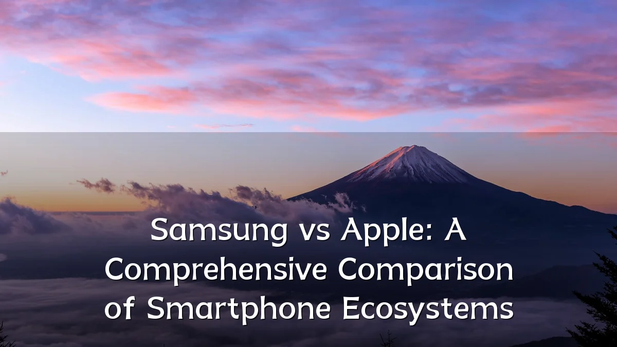 Samsung vs Apple: A Comprehensive Comparison of Smartphone Ecosystems