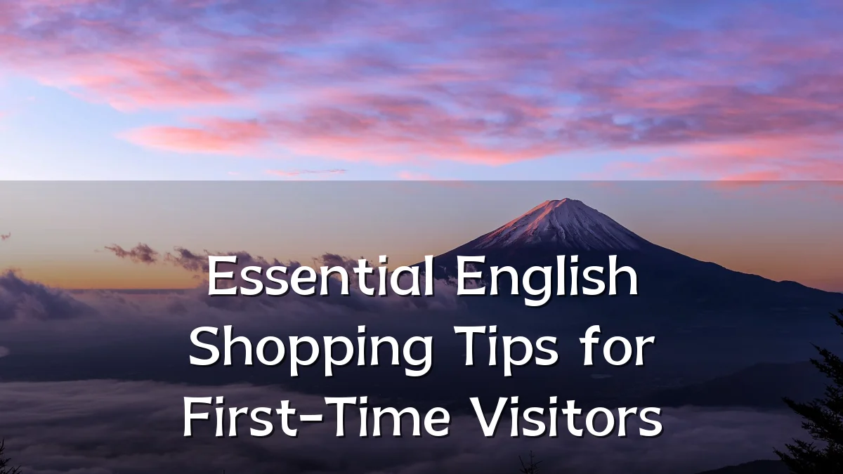 Essential English Shopping Tips for First-Time Visitors