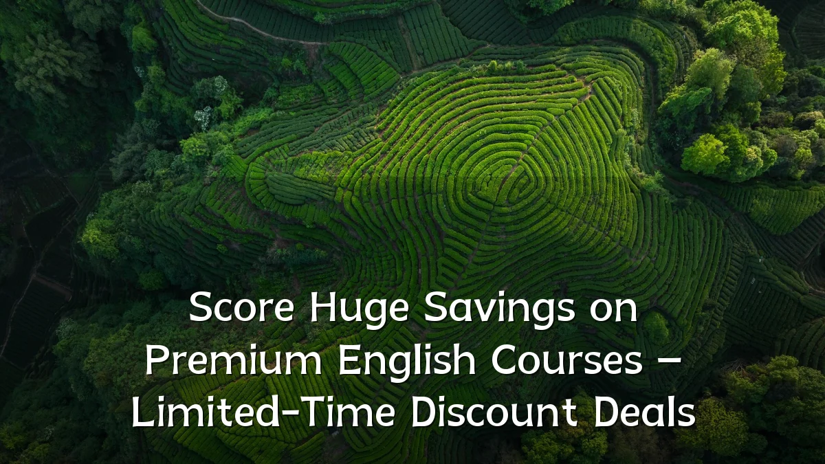 Score Huge Savings on Premium English Courses – Limited-Time Discount Deals