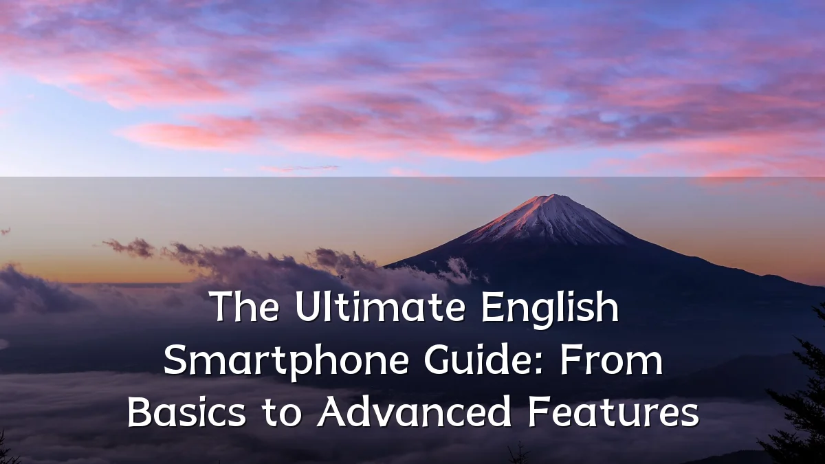The Ultimate English Smartphone Guide: From Basics to Advanced Features
