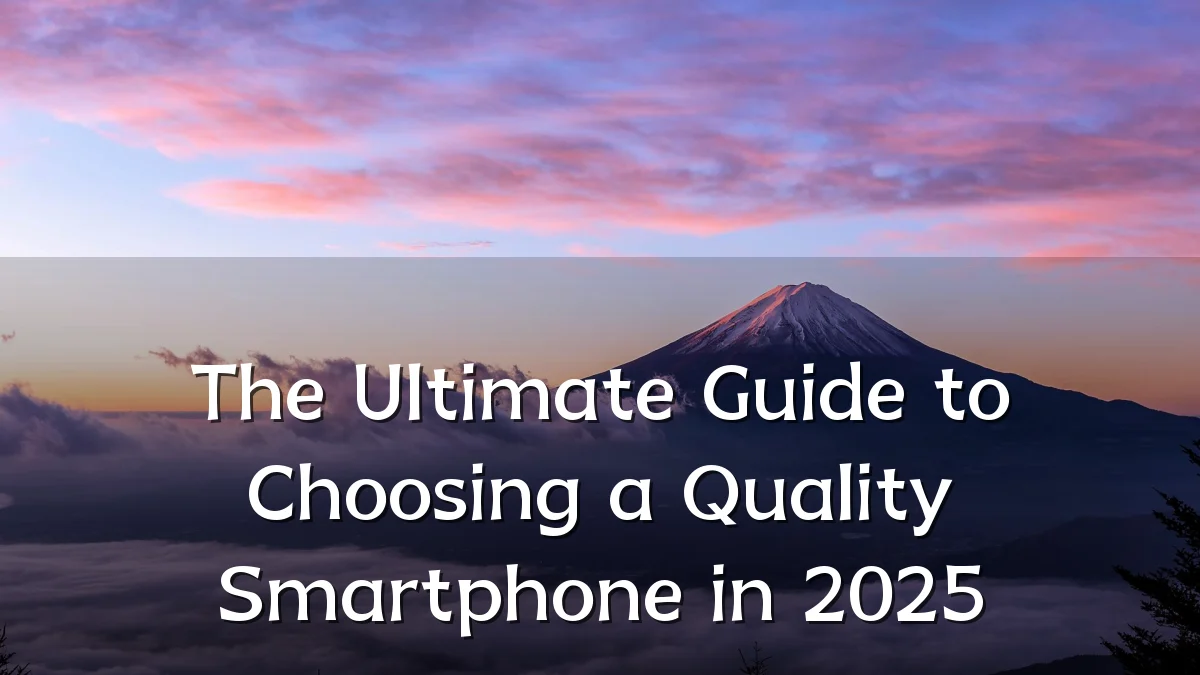 The Ultimate Guide to Choosing a Quality Smartphone in 2025