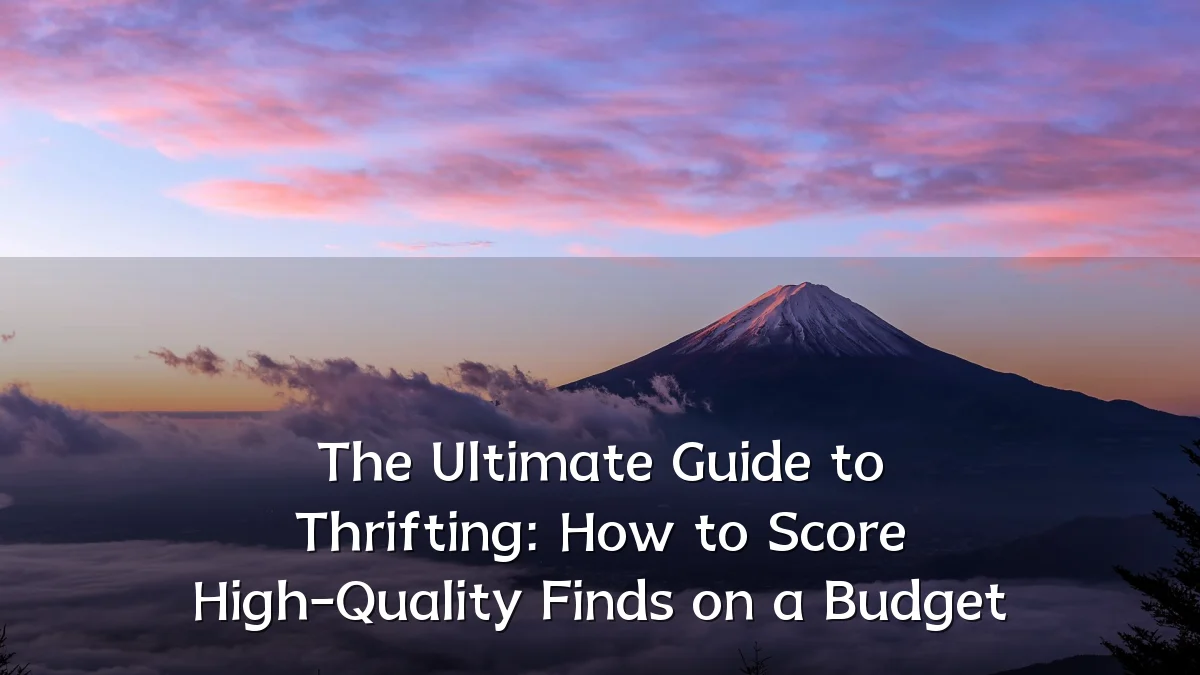 The Ultimate Guide to Thrifting: How to Score High-Quality Finds on a Budget