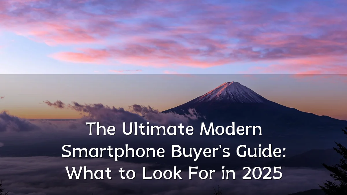 The Ultimate Modern Smartphone Buyer's Guide: What to Look For in 2025